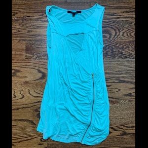 Guess Teal Zipper Top